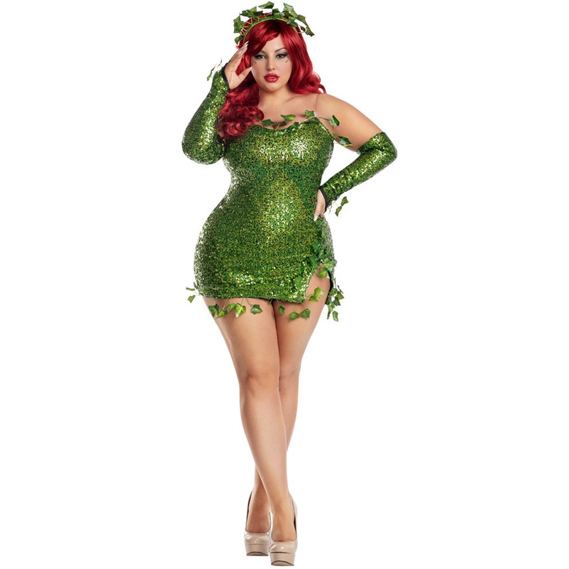Poisonous Villain Womens Plus Size Costume