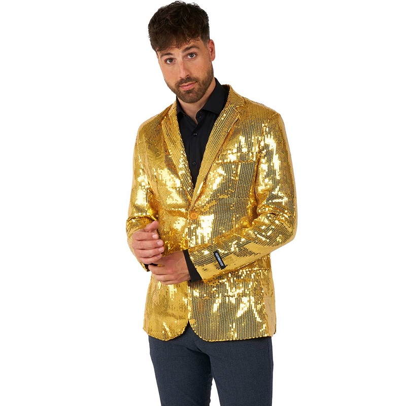 Sequins Gold Mens Suitmeister Jacket