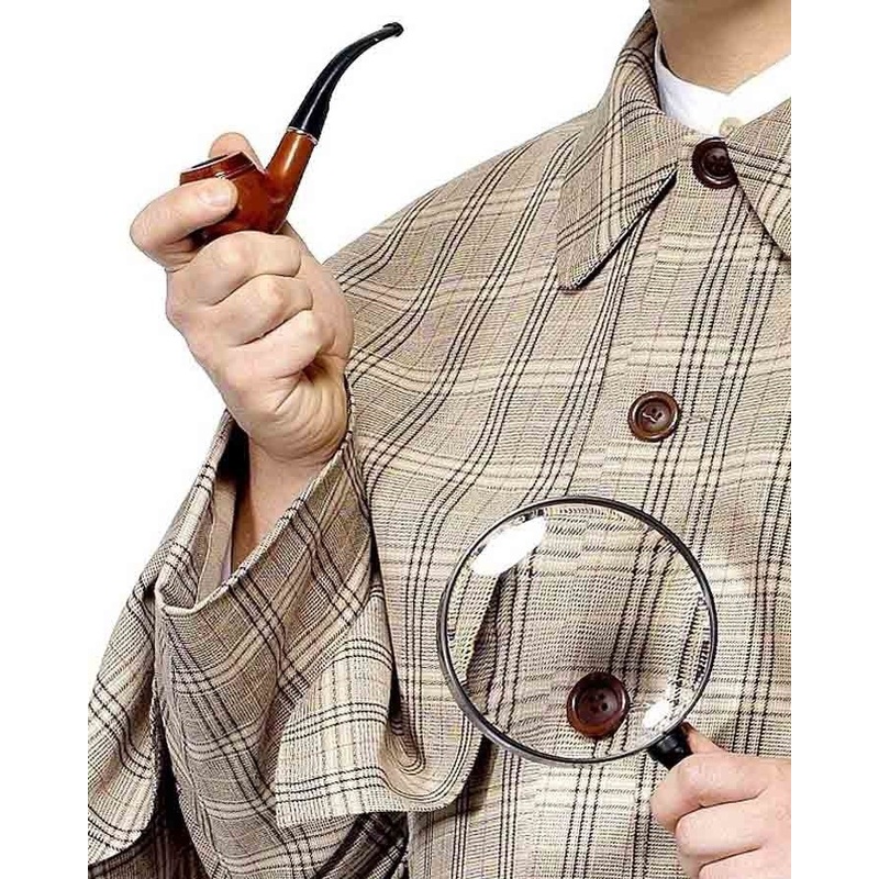 Sherlock Holmes Pipe and Magnifying Glass Kit