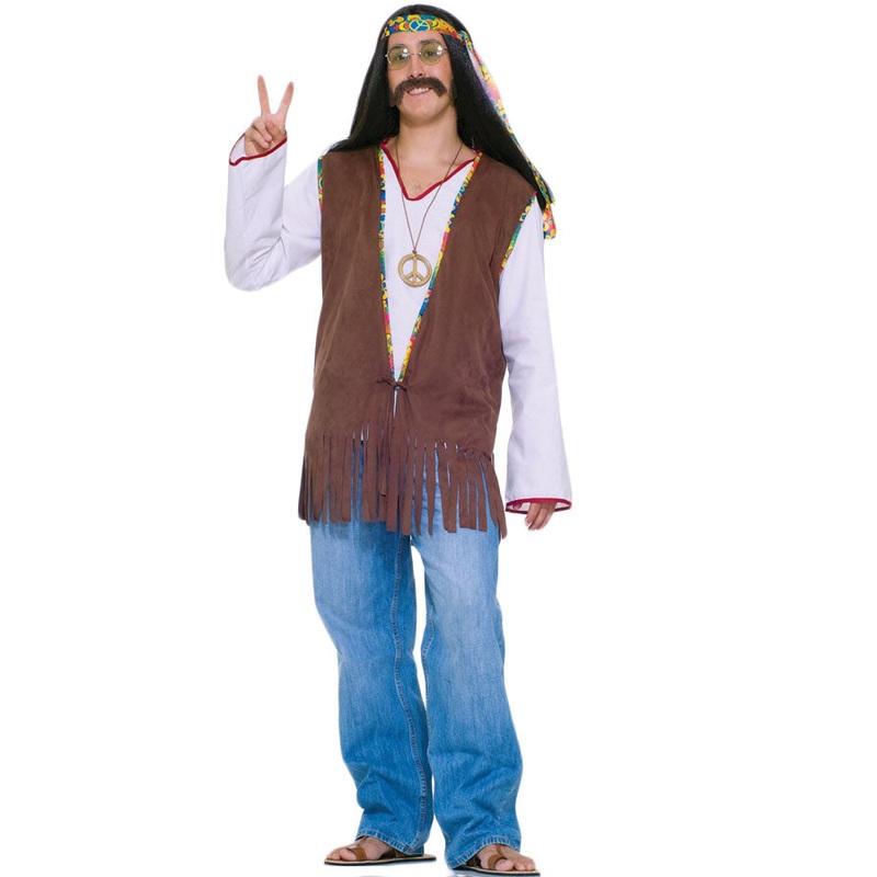 60s Hippie Mens Vest