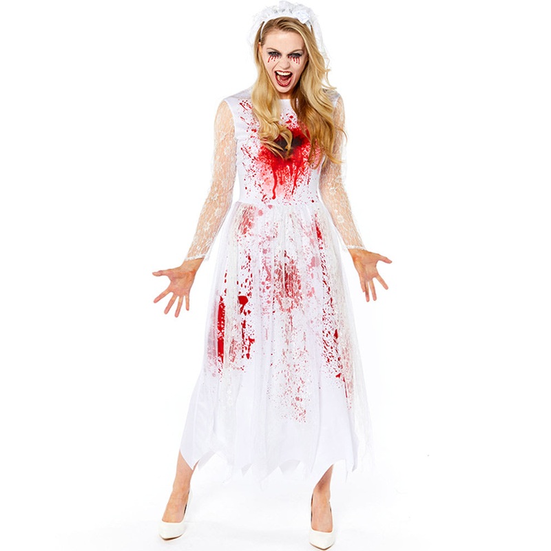 Bloody Bride Womens Plus Size Costume