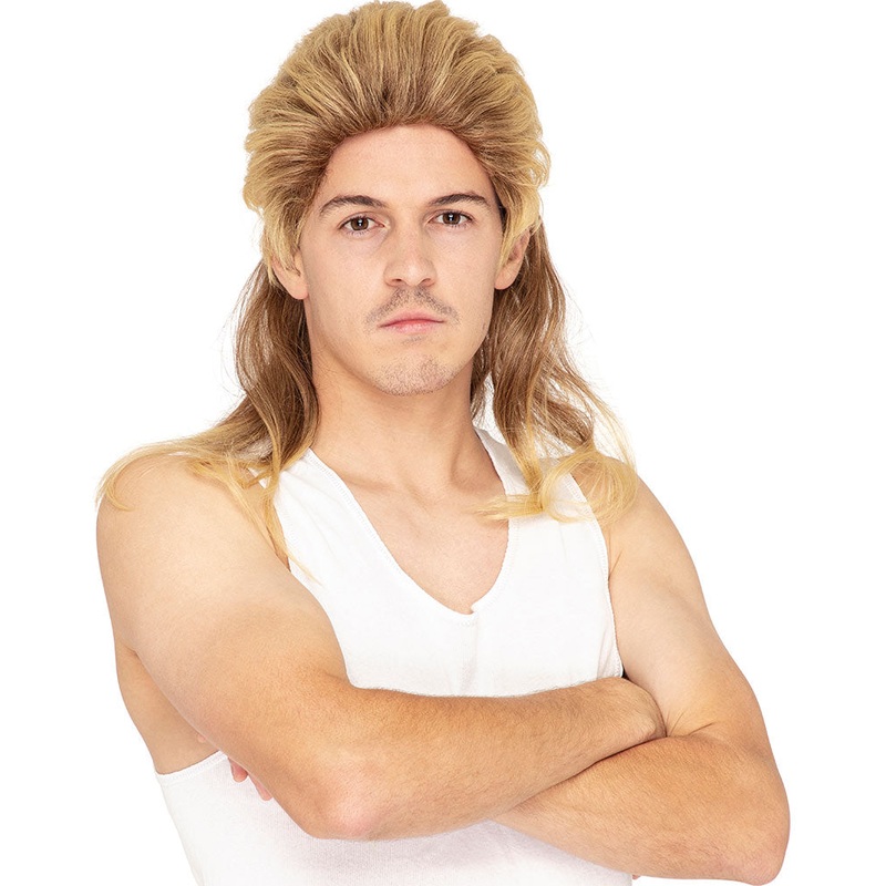 Classic Deluxe Dirty Blonde Mullet Wig
