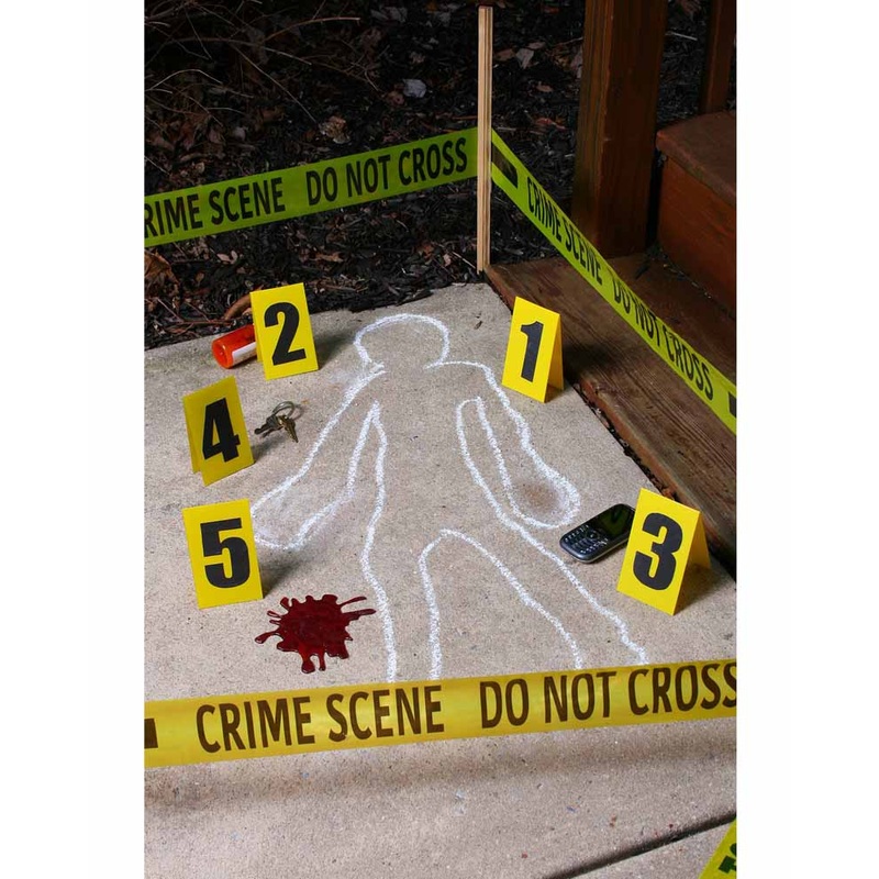 Crime Scene Kit with Blood Splat
