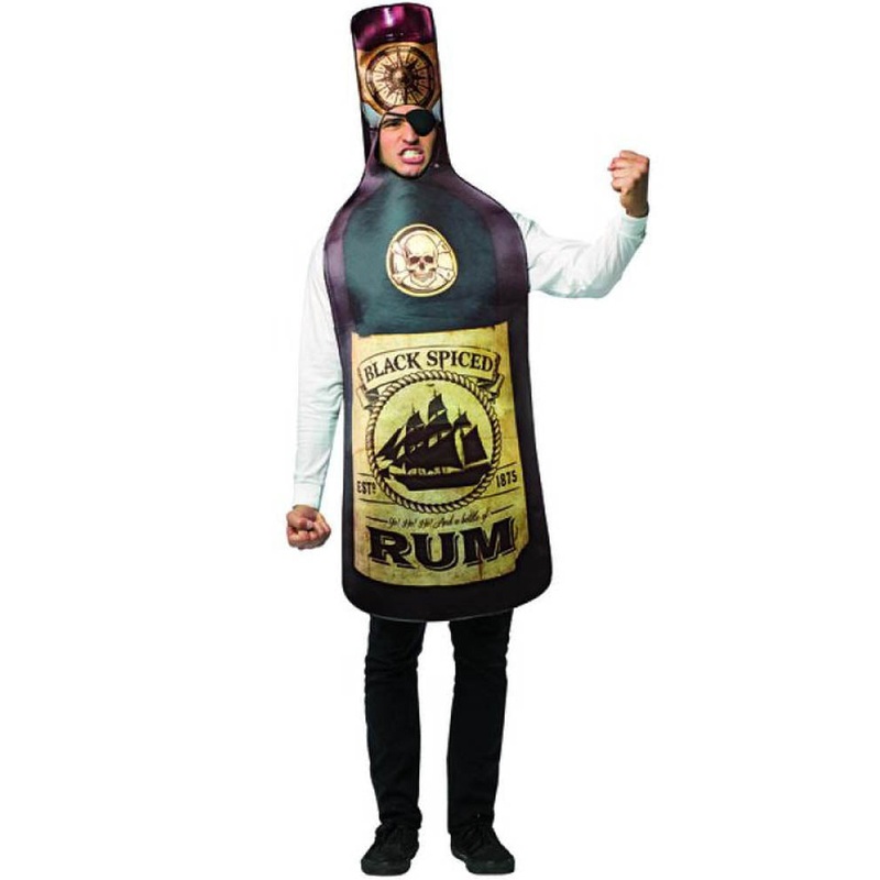 Get Real Rum Bottle Mens Costume