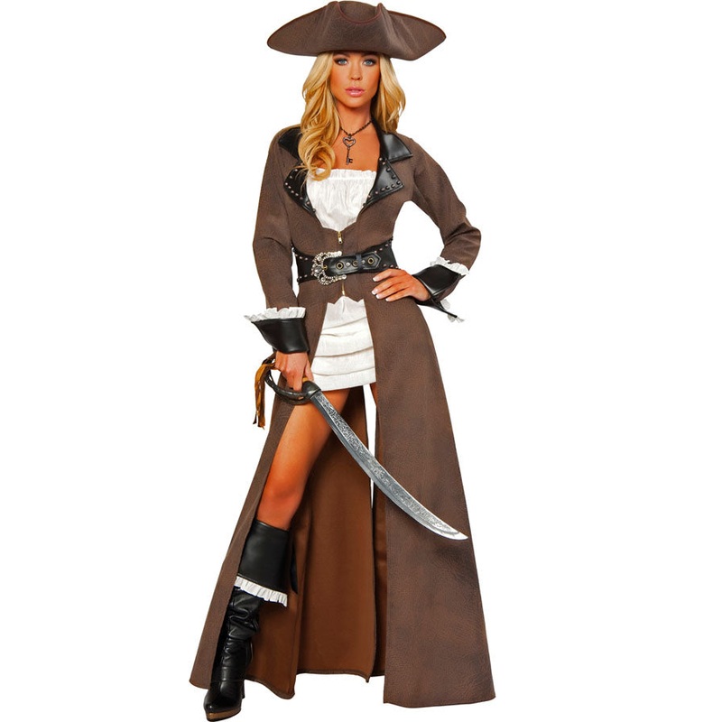 Pirate Captain Deluxe Womens Costume