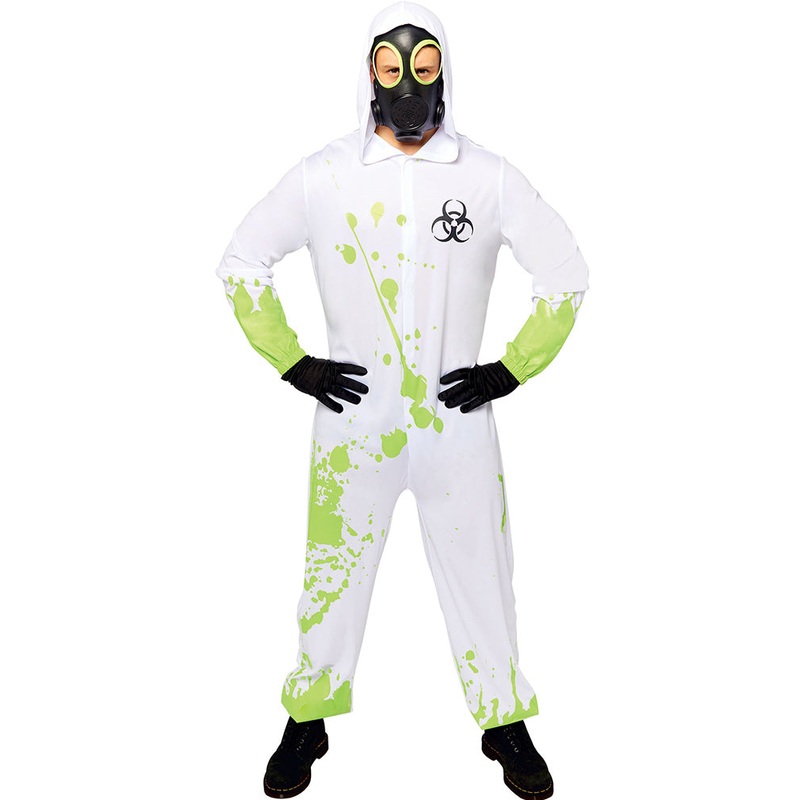 White Hazmat Suit Mens Costume