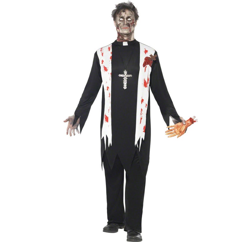 Zombie Priest Mens Costume