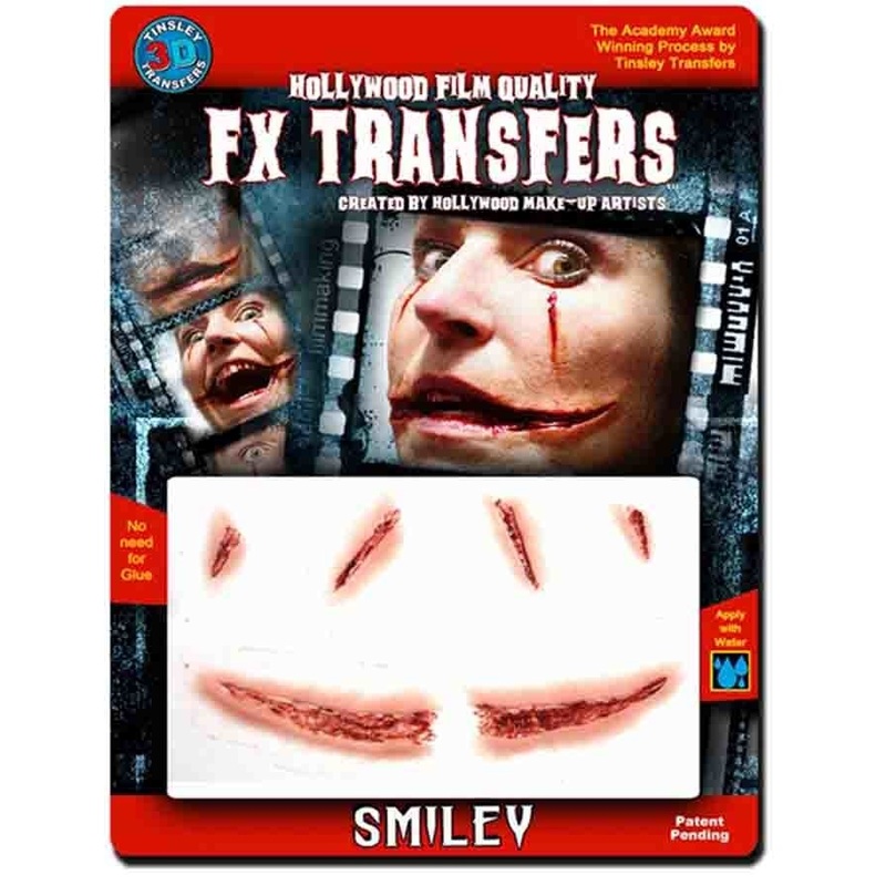 3D FX Transfer Smiley Scar Tattoo