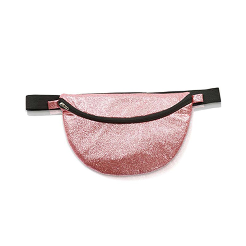 80s Glitter Pink Bum Bag