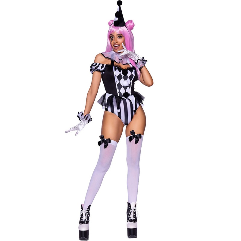 Captivating Circus Clown Womens Costume