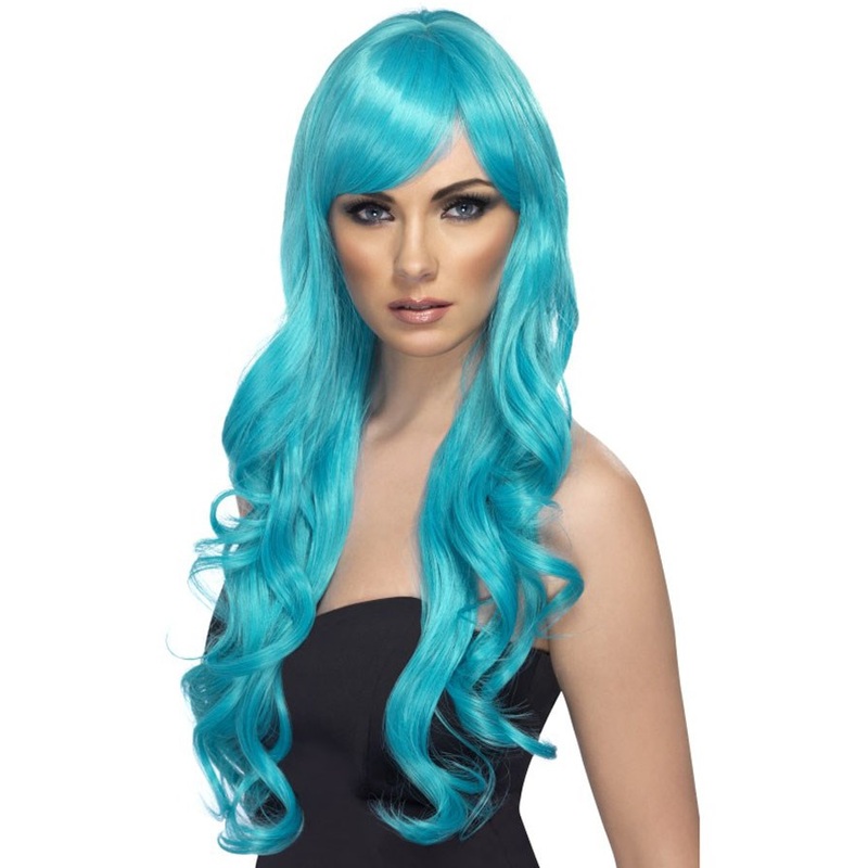 Desire Long Wavy Aqua Wig