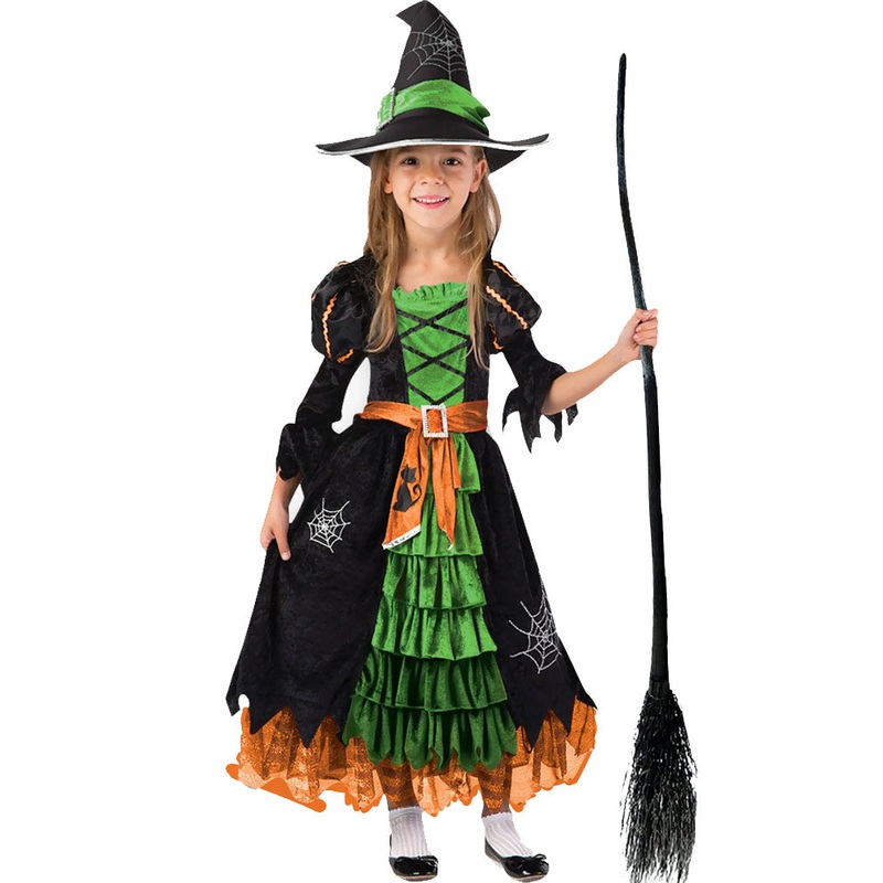 Green Witch Kids Costume