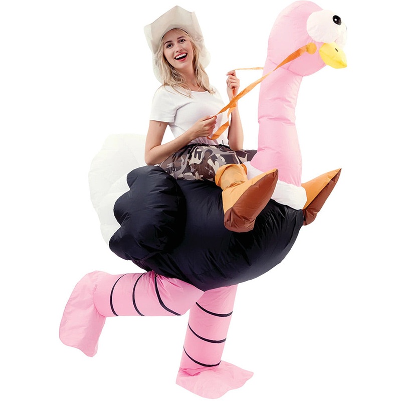 Riding An Ostrich Inflatable Adult Costume