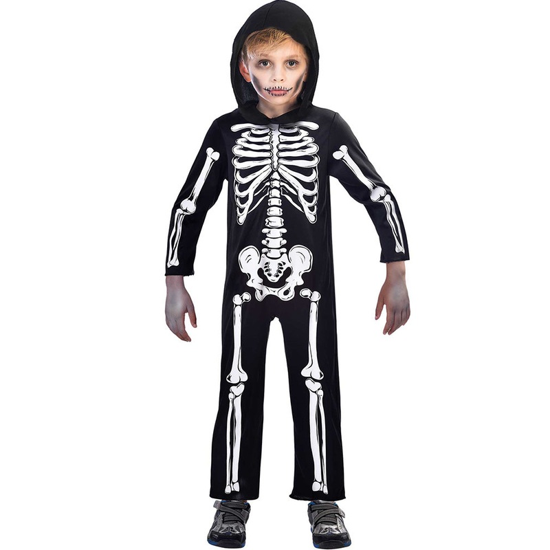 Skeleton Jumpsuit Kids Costume