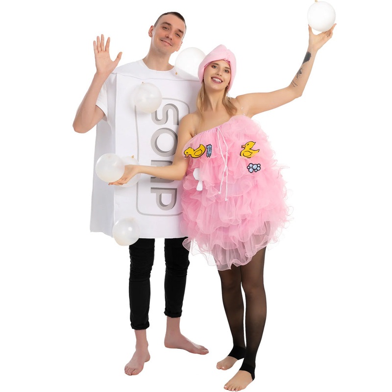 Soap and Loofah Couples Costume