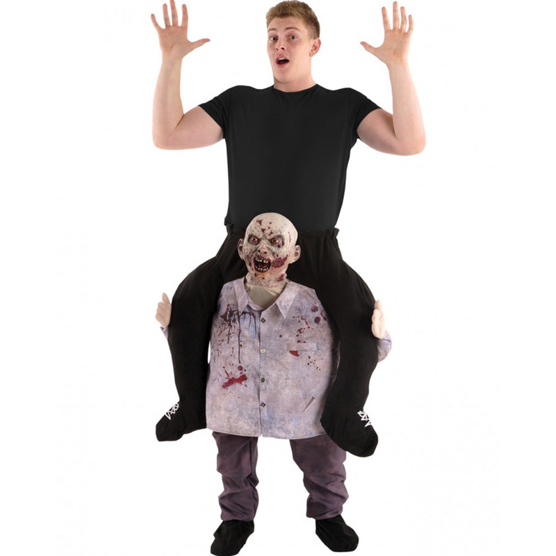 Zombie Piggyback Mens Costume