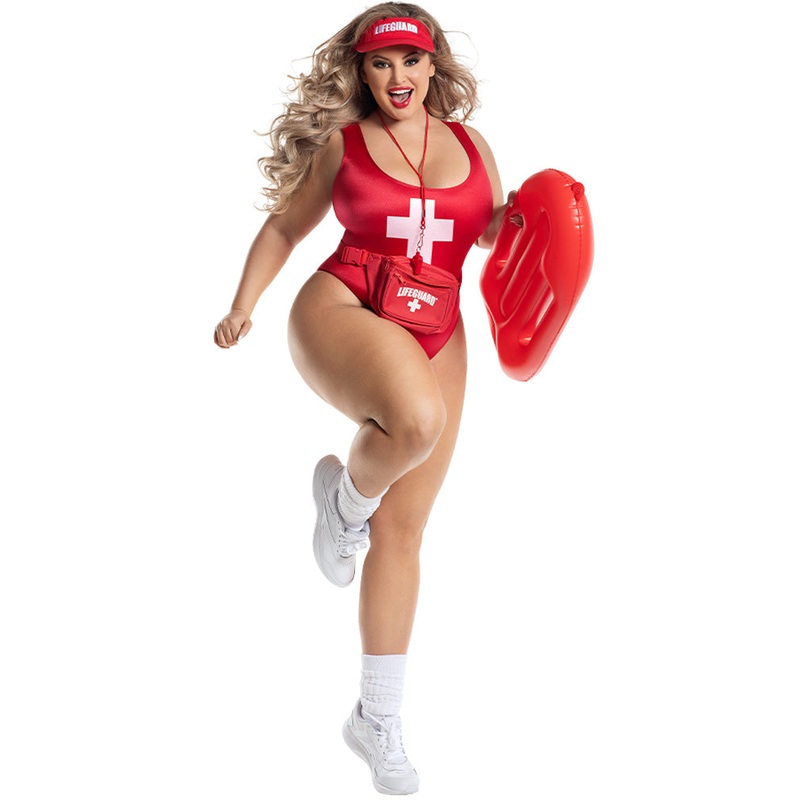 Bae Watch Womens Plus Size Costume
