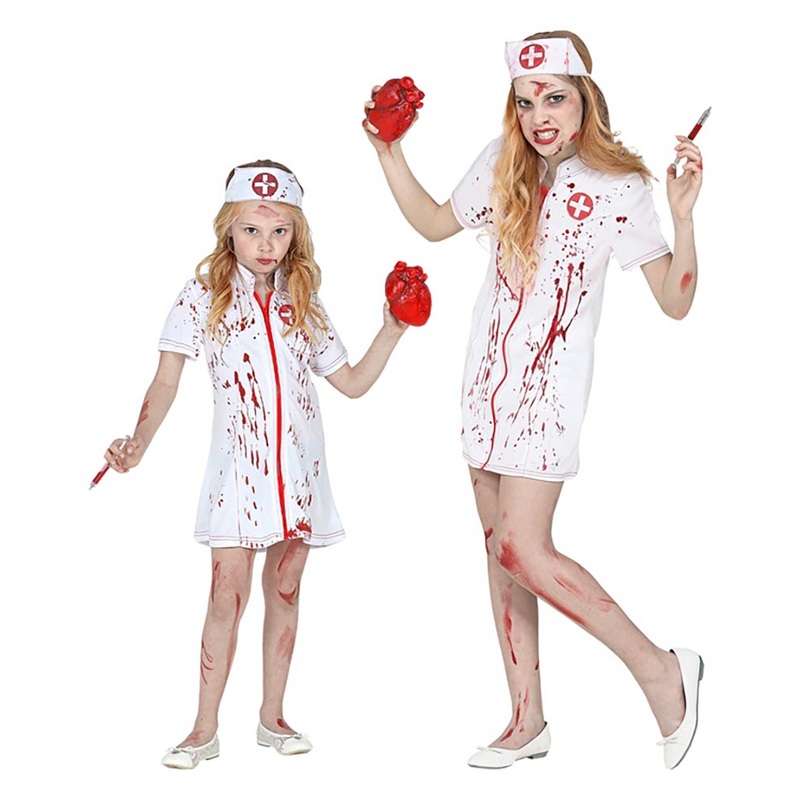 Bloody Zombie Nurse Girls Costume