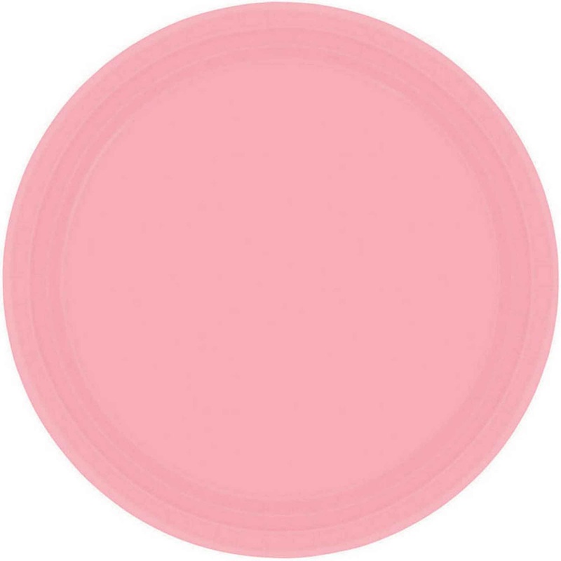 Paper Plates 23cm Round 20CT FSC – New Pink – No Plastic Coating
