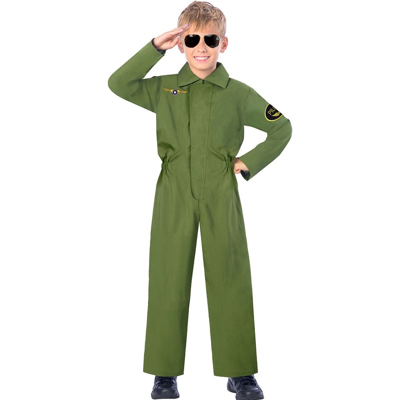 Pilot Flight Suit Kids Costume