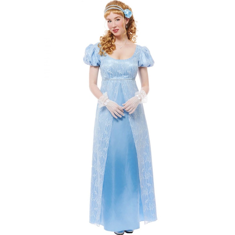 Regency Duchess Floral Mesh Womens Costume
