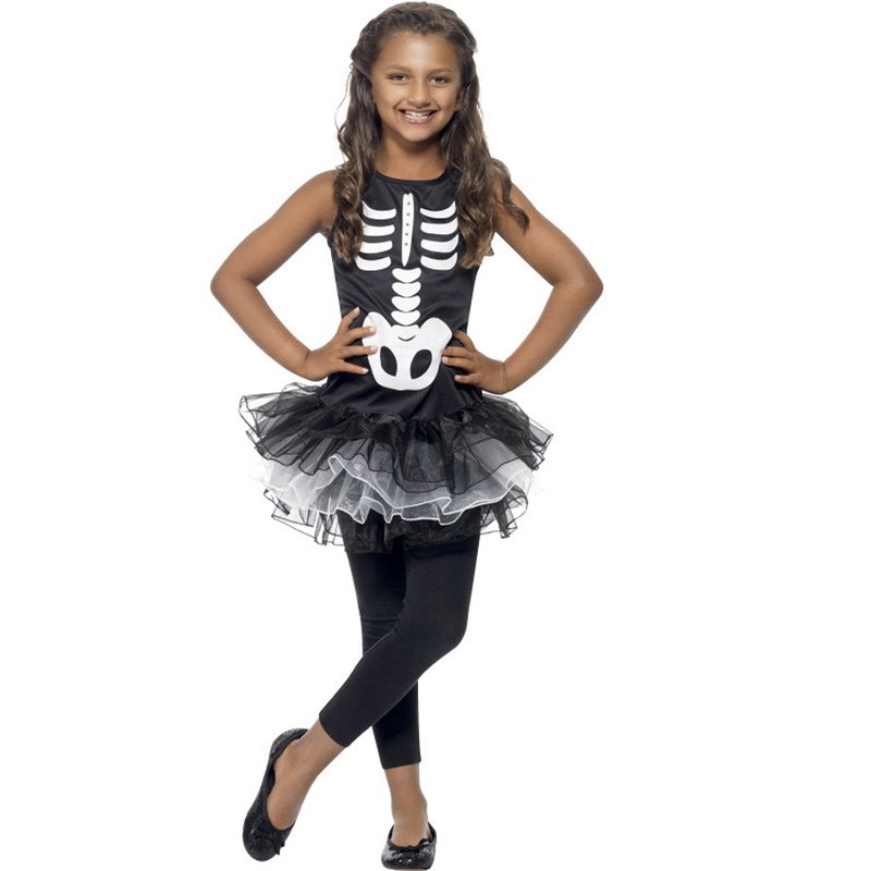 Skeleton Tutu Girls Costume