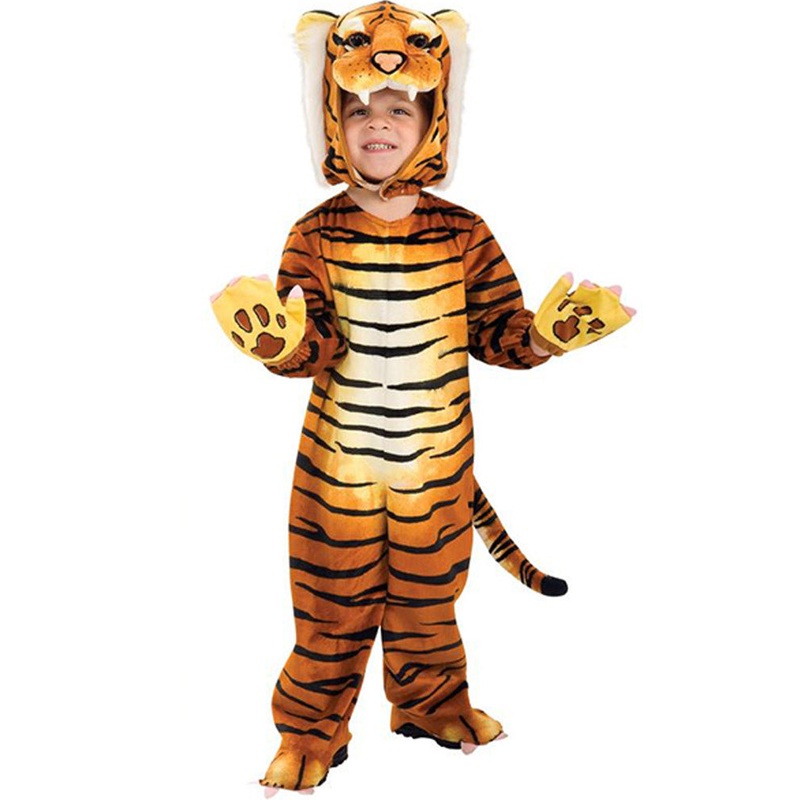 Tiger Jumpsuit Deluxe Toddler Costume