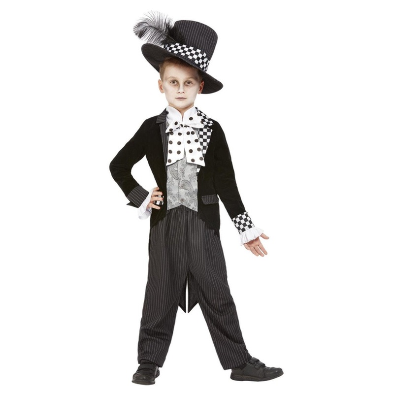 Wonderland Dark Mad Hatter Boys Costume