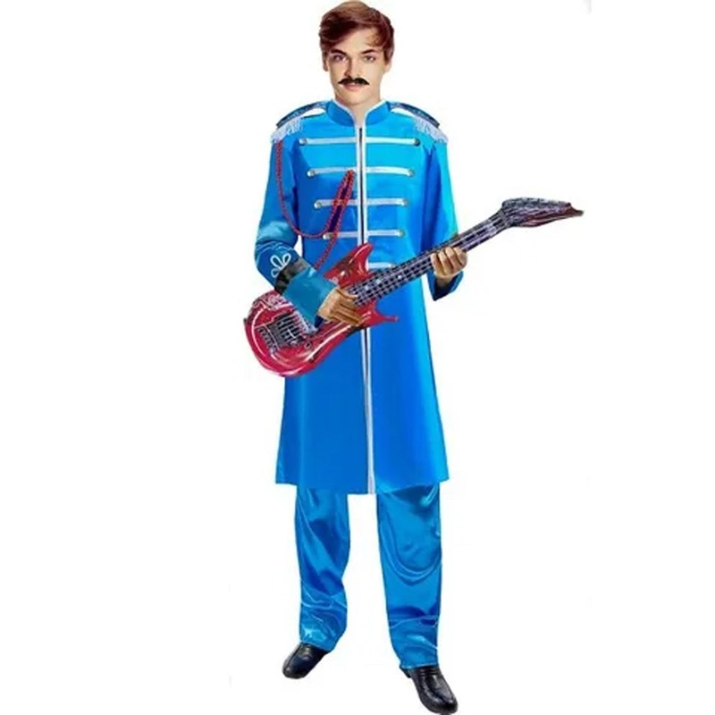 1960s Band Blue Mens Costume