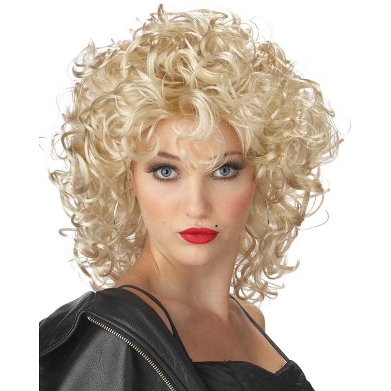 50s The Bad Girl Curly Blonde Wig