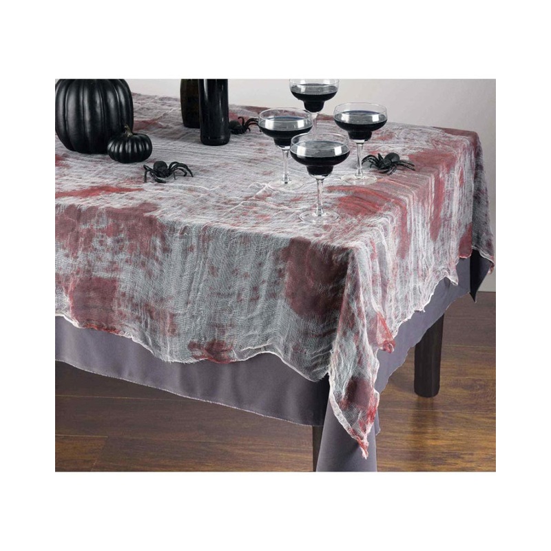 Chop Shop Bloody Gauze Tablecover 2.1m