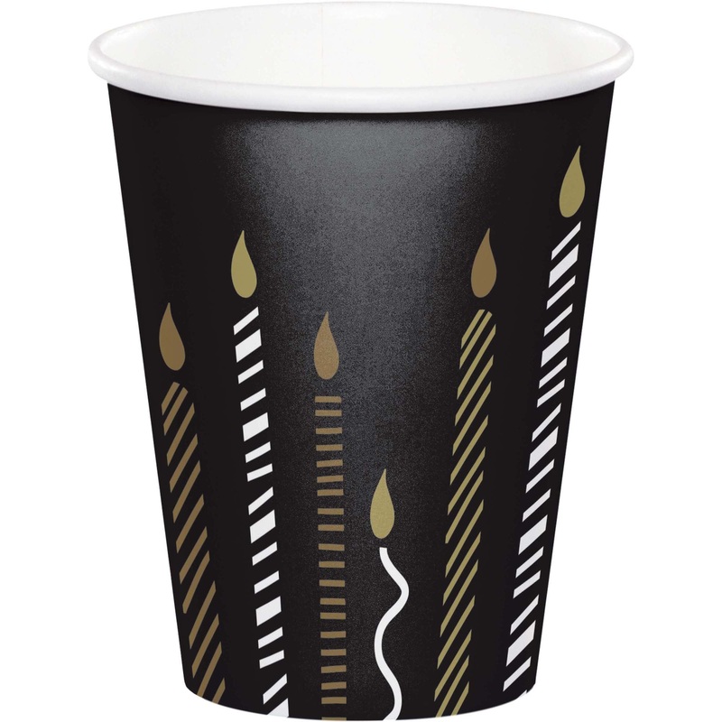 Golden Wishes 266ml Paper Cups