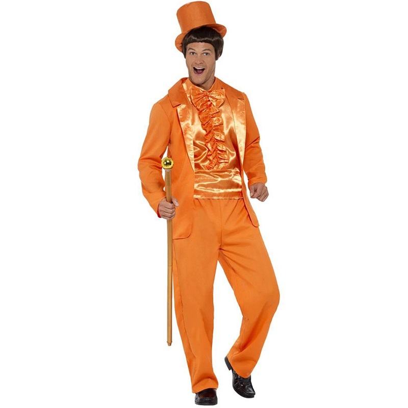 Orange 90s Stupid Tuxedo Mens Costume