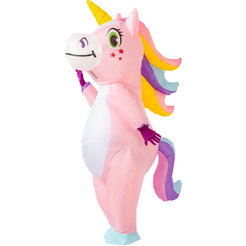 Pink Unicorn Inflatable Kids Costume