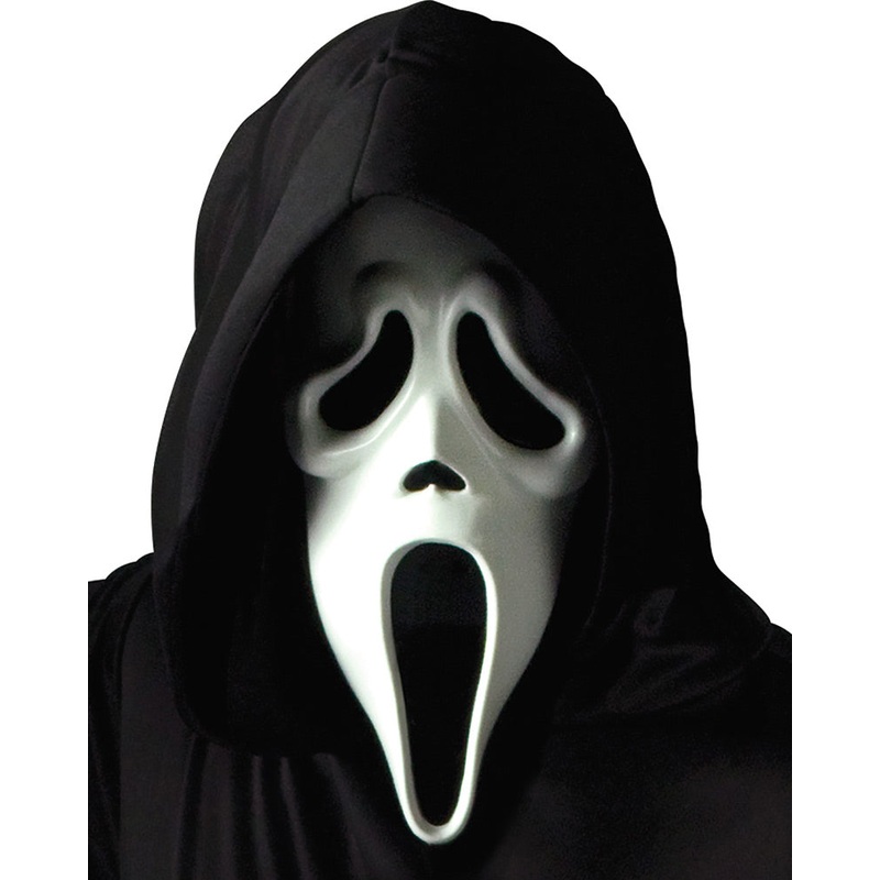 Scream Ghost Face Mask with Shroud