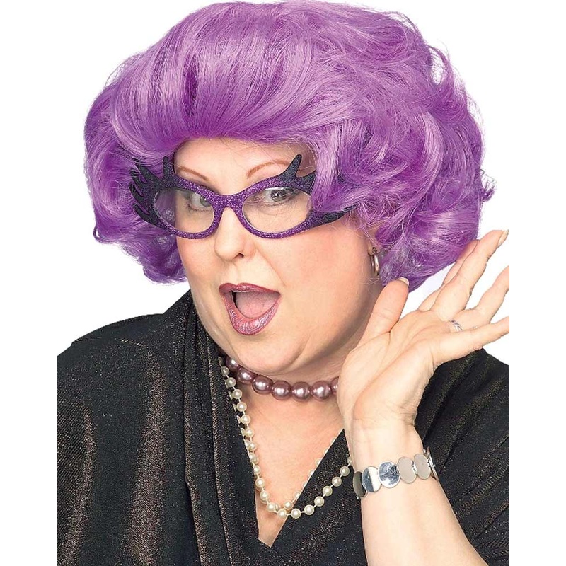 The Dame Short Purple Wig