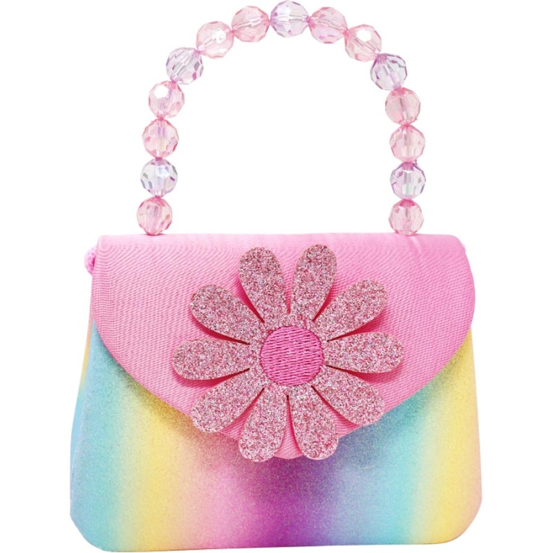 The Pixie Fantasy Glittering Daisy Rainbow Hard Handbag