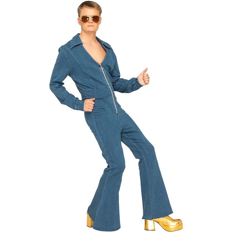 70s Stud Denim Jumpsuit