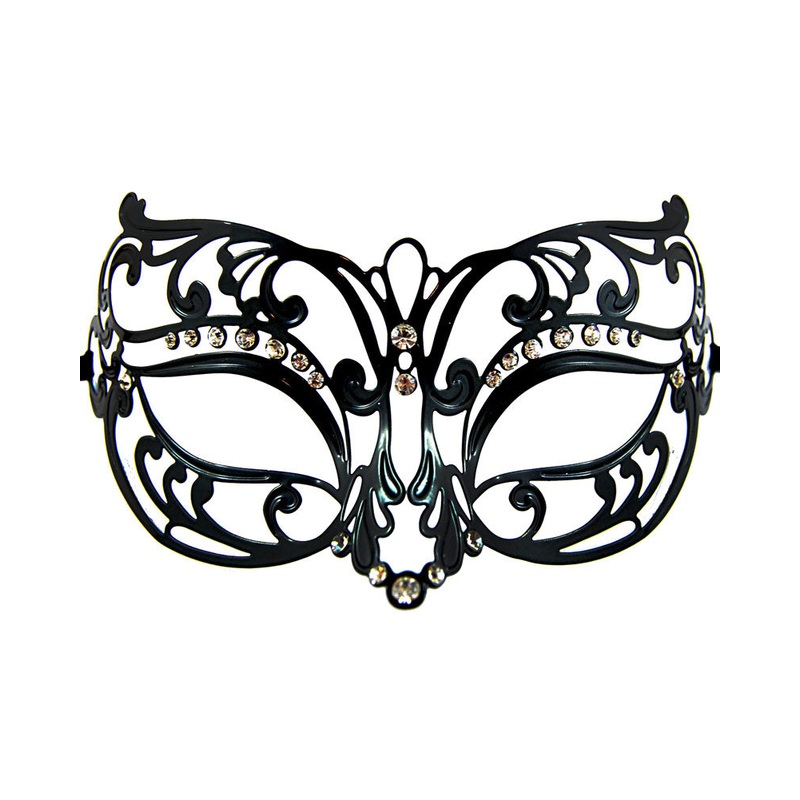 Black Metal Masquerade Mask