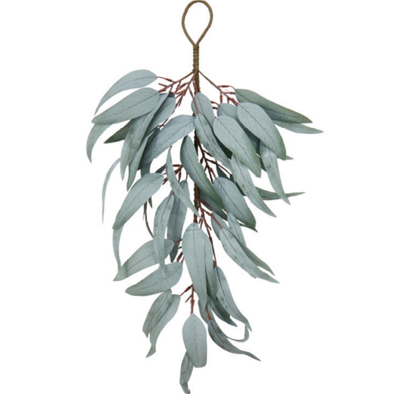 Christmas Blue Gum Matte Leaf Swag 60cm