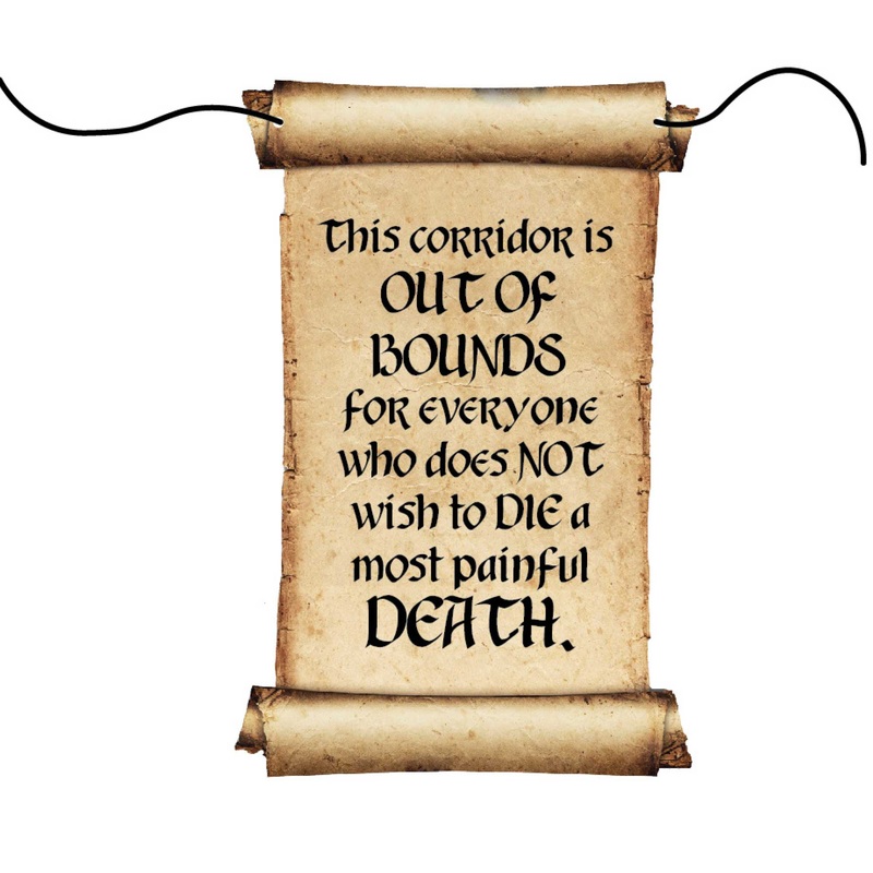 Harry Potter Halloween Hanging Door Decoration & Rope Pack of 2