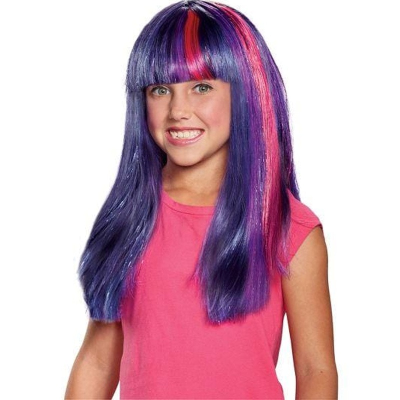 My Little Pony Twilight Sparkle Pink and Purple Kids Wig