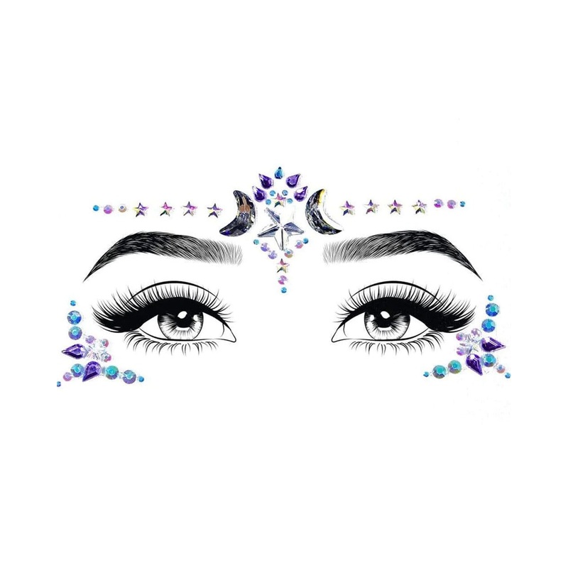 Mystic Adhesive Face Jewels Sticker