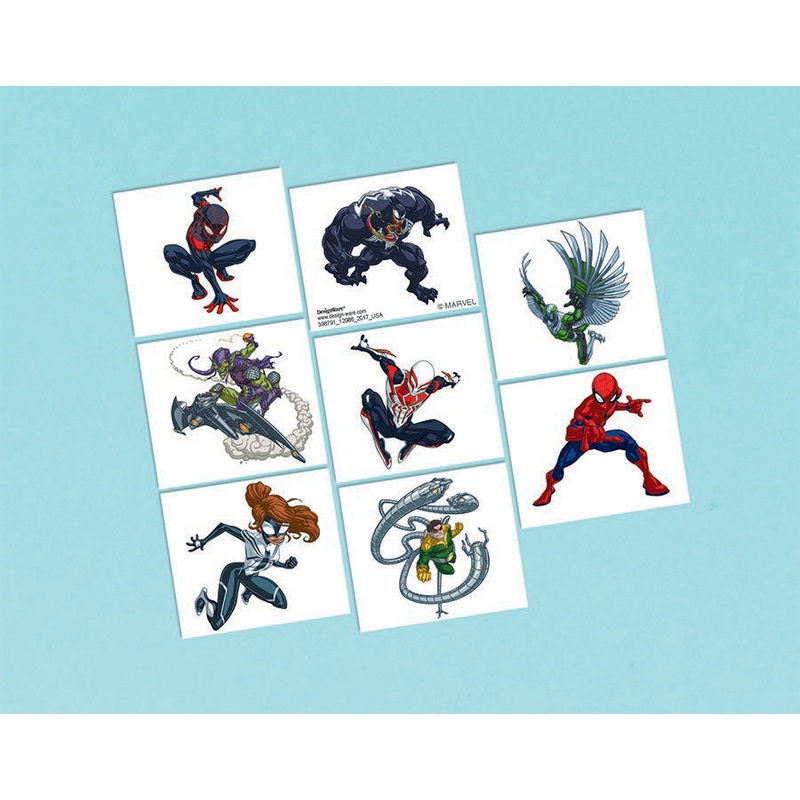 Spider-Man Webbed Wonder Tattoo Favours