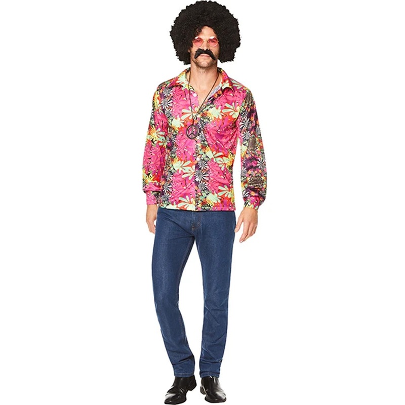 70s Flower Power Mens Shirt