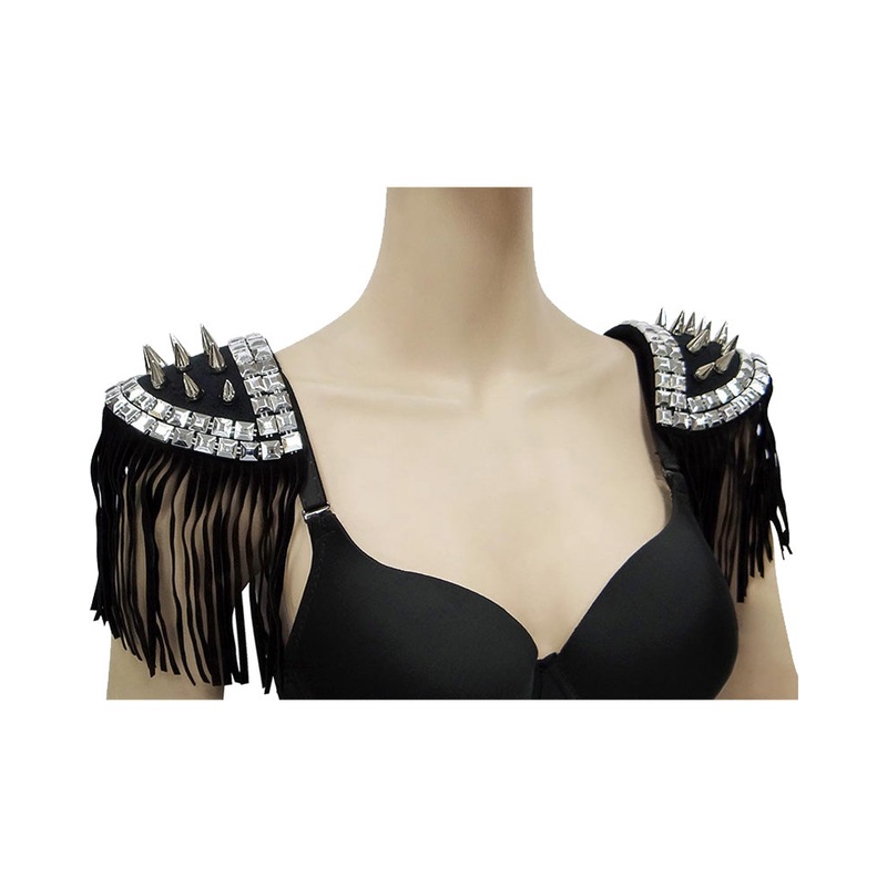 Bad to the Bone Studded Shoulder Pads