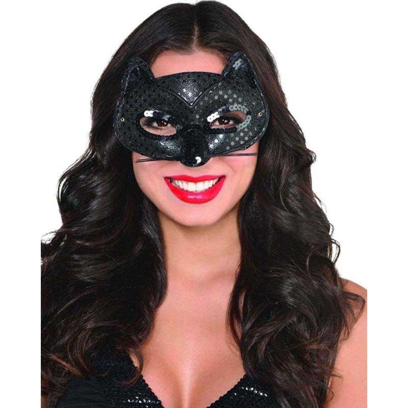 Black Fancy Cat Eye Mask