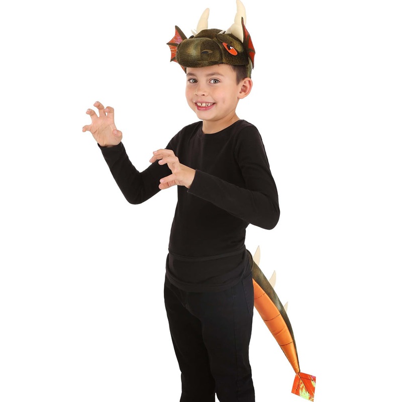 Dragon Plush Headband and Tail Deluxe Set