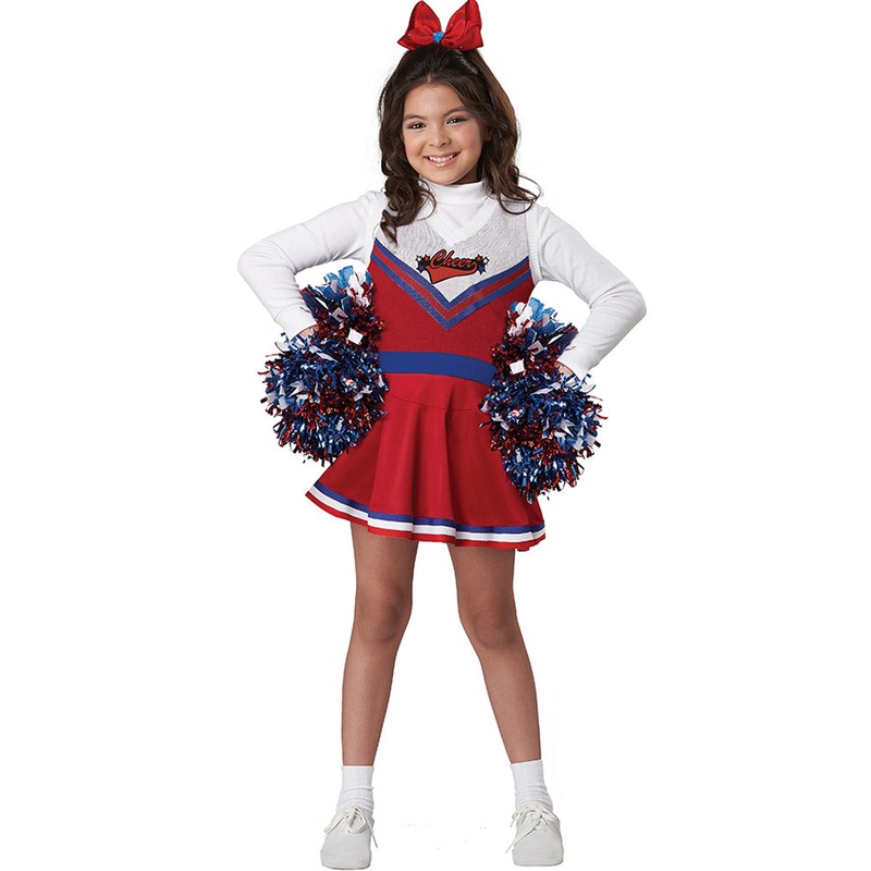 Go Team Cheerleader Deluxe Girls Costume