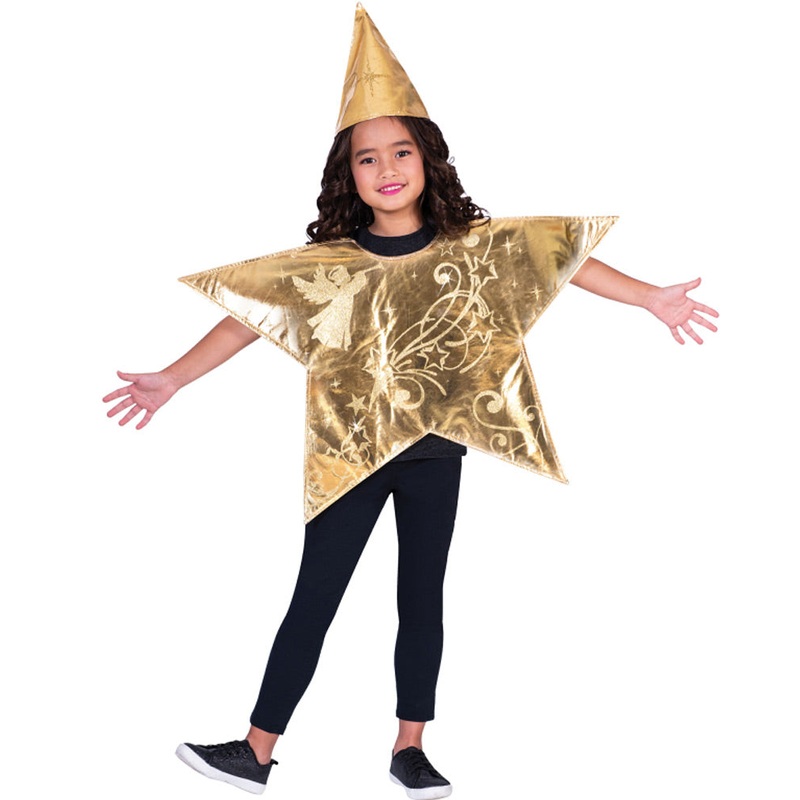 Gold Star Tunic Kids Christmas Costume